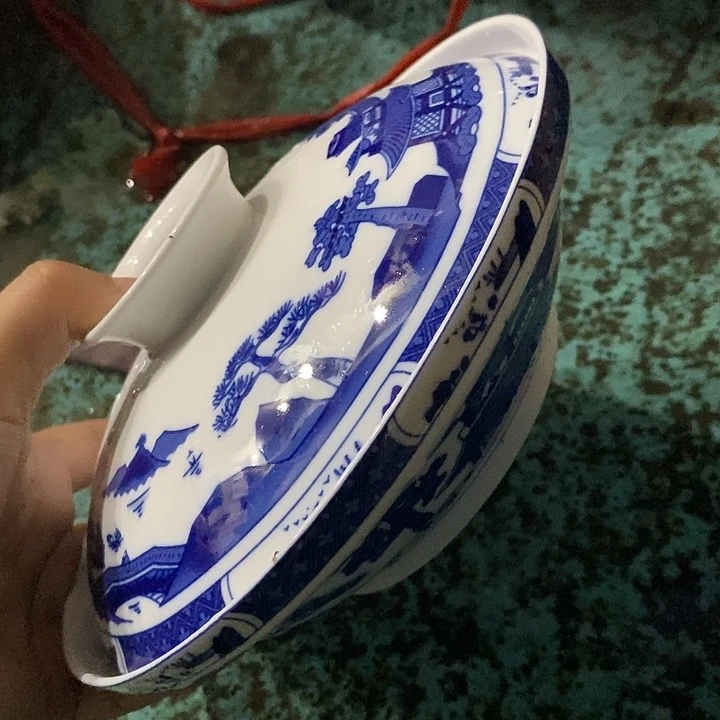 摆件青花梧桐矮款合合器