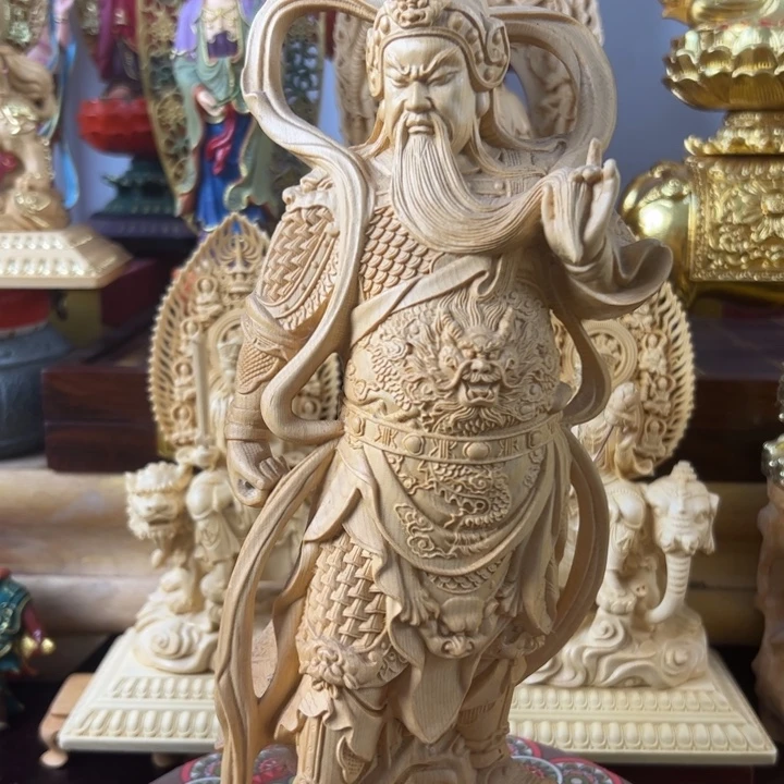 桧木关公木结构工艺精湛