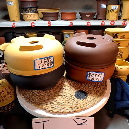 宜兴紫砂花盆13465