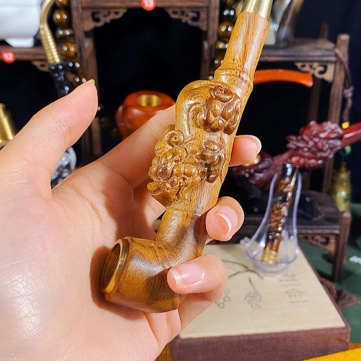高端定制金丝楠烟嘴
