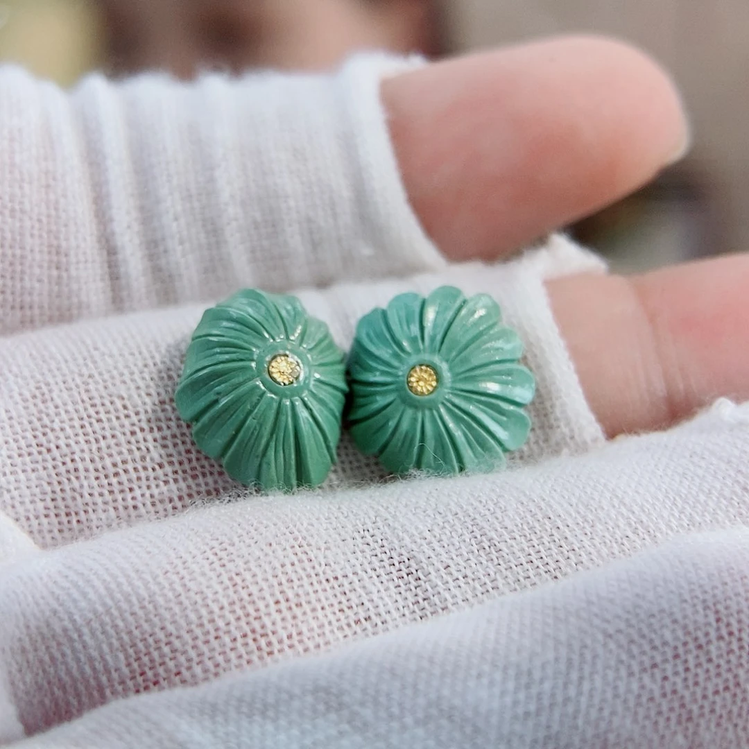 未镶嵌绿松石珠宝奇石