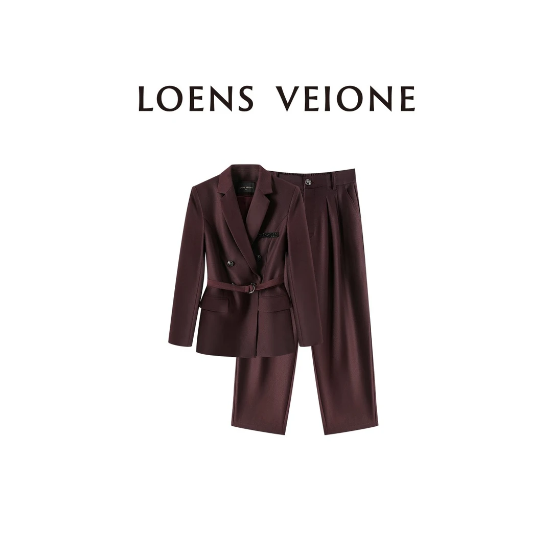 LOENS VEIONE/罗拉 时尚设计款气质套装25CVCD0191Y