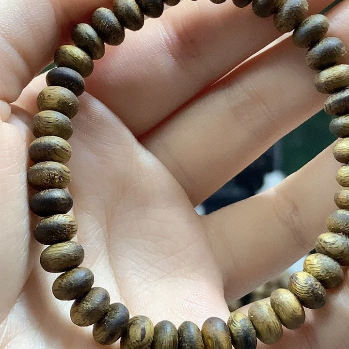 手串沉香奇楠沉香卡7算盘珠单圈