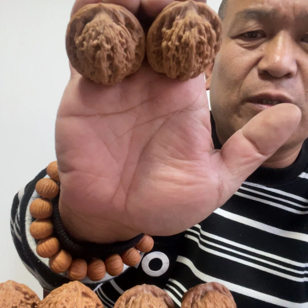 琢***吊坠文玩核桃虎头41