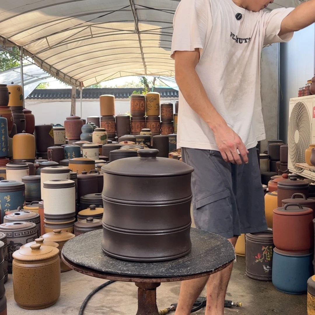 紫砂茶叶罐8 饼茶叶罐