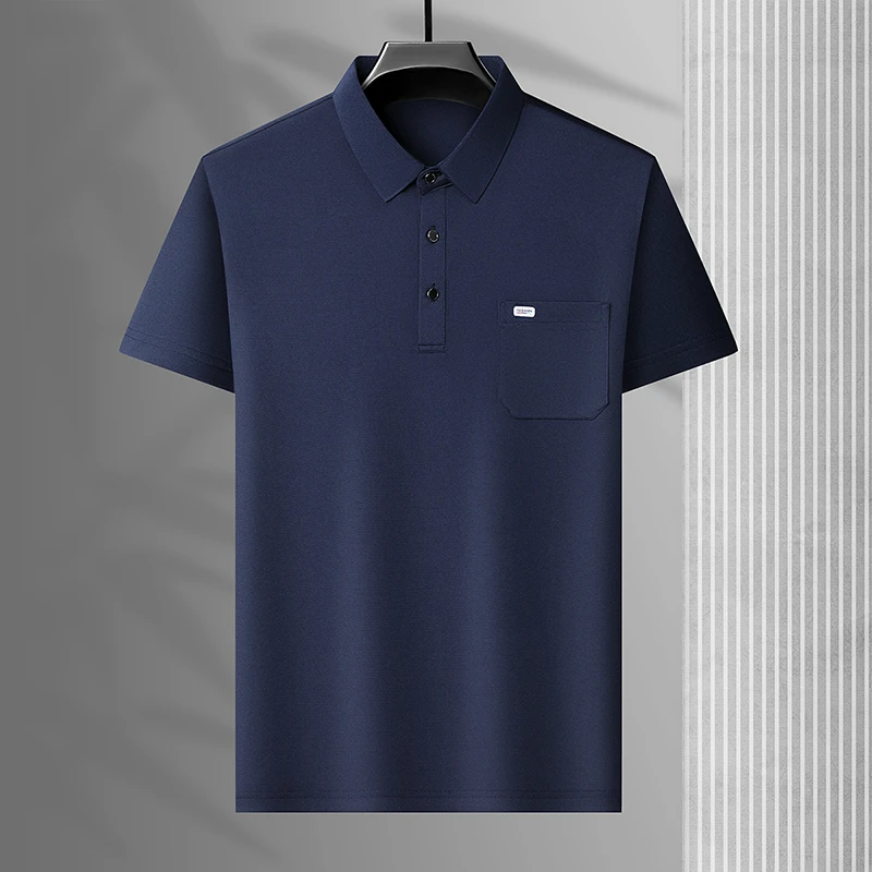 男装poloPOLO高档男士冰丝男款t恤短袖冰丝短袖男夏季新款