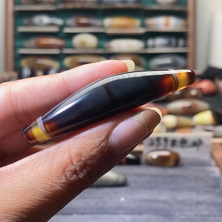 南***风玛瑙/玉髓未镶嵌吊坠(不含链)