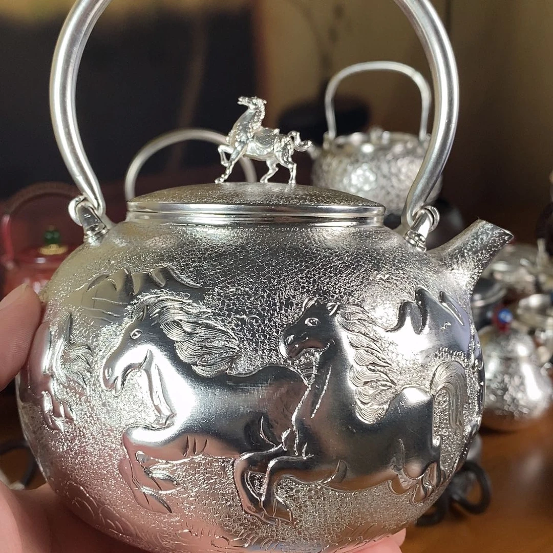 逐***行手工制作紫铜壶工艺