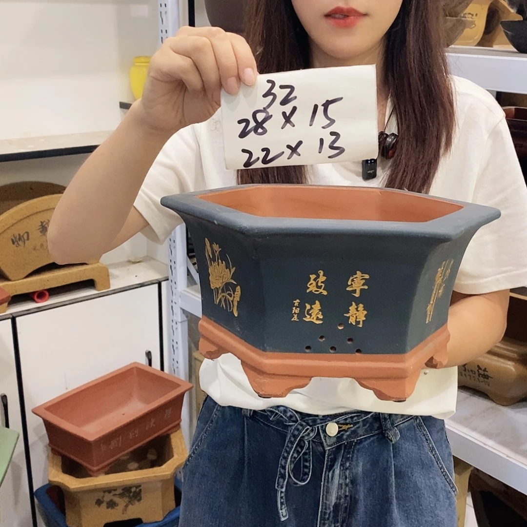 紫砂花盆紫砂花盆