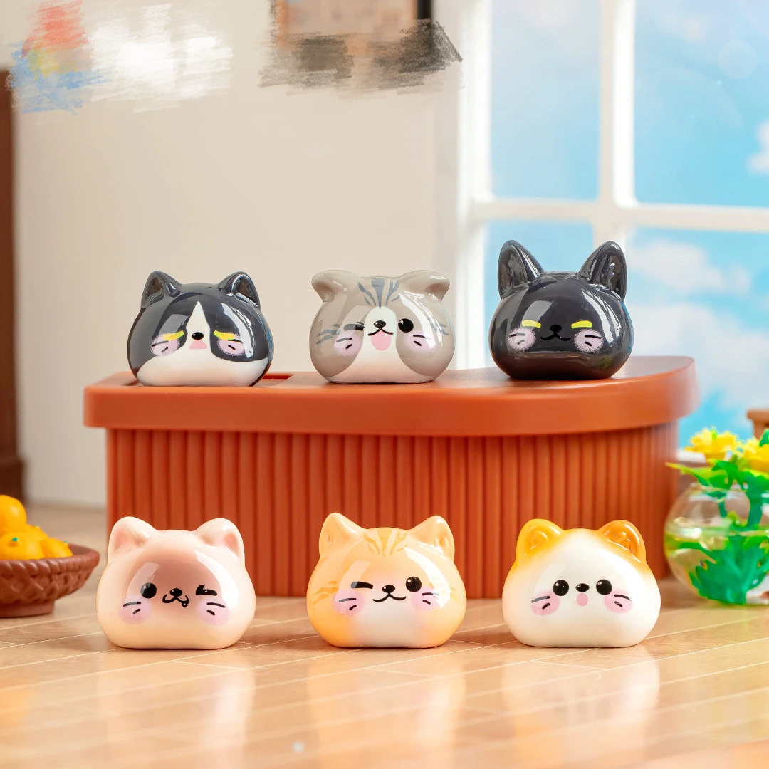 【对碰+许愿】可爱小猫团子摆件