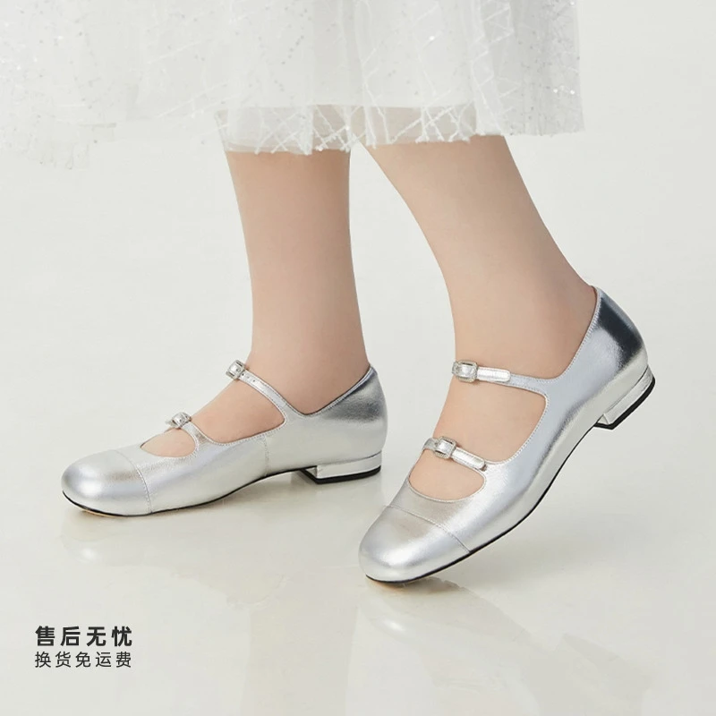 DEEP BREATH深呼吸女鞋新款小香风平跟玛丽珍鞋单鞋AX11147