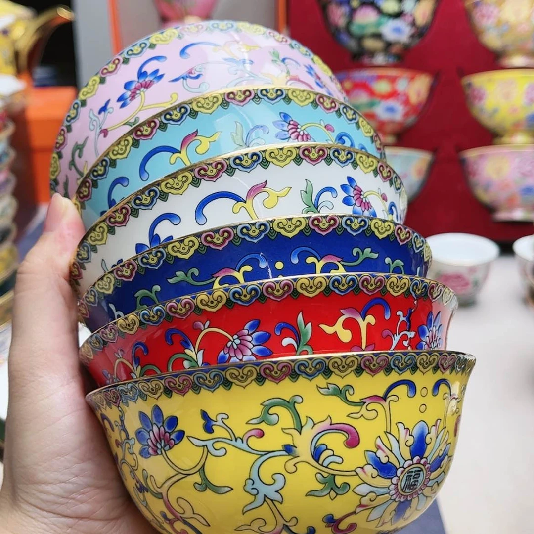 【闪购商品】珐琅4.5寸6个…………