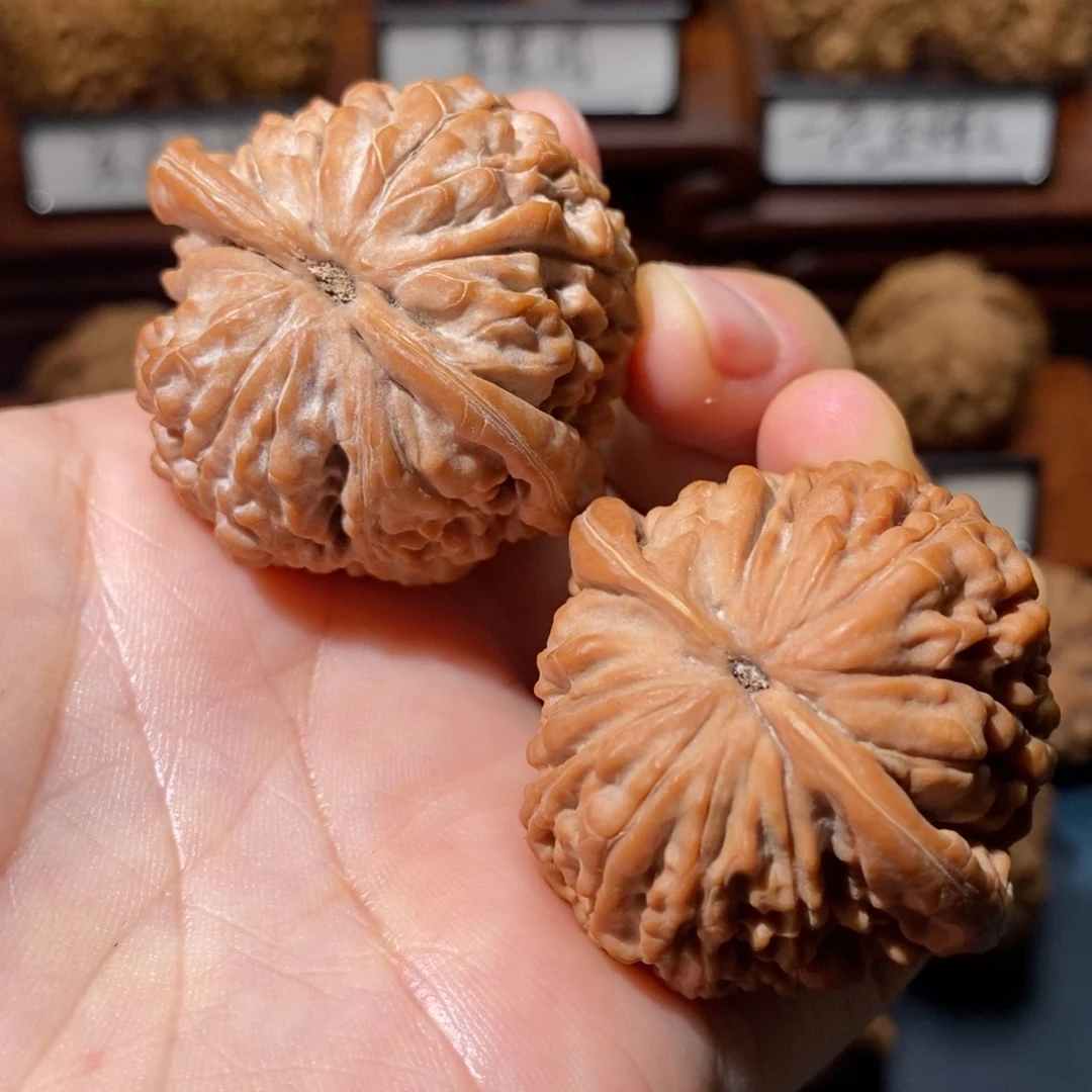 吊坠文玩核桃莲花全品41+
