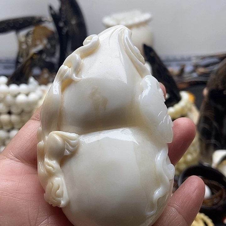 非金属贝壳贝雅轩工艺品福禄如意兽