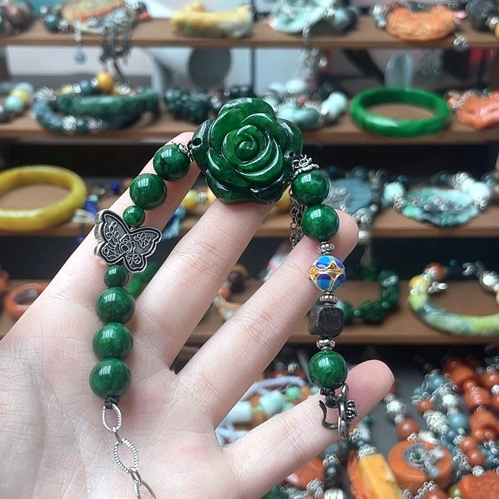 翡翠未镶嵌手链饰品