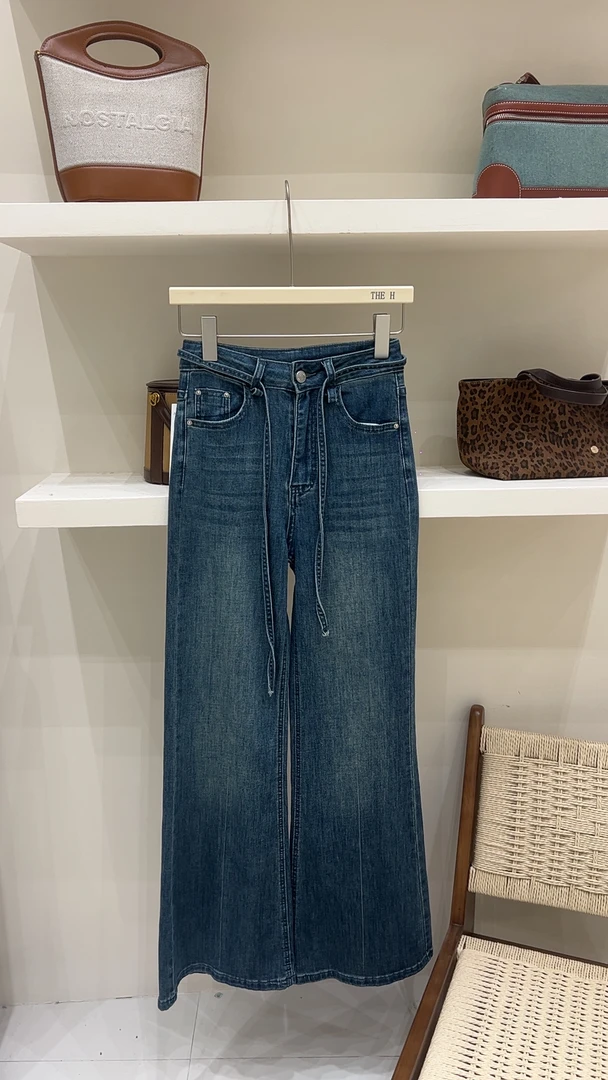 7258韩版新款女装宽松牛仔裤 长104