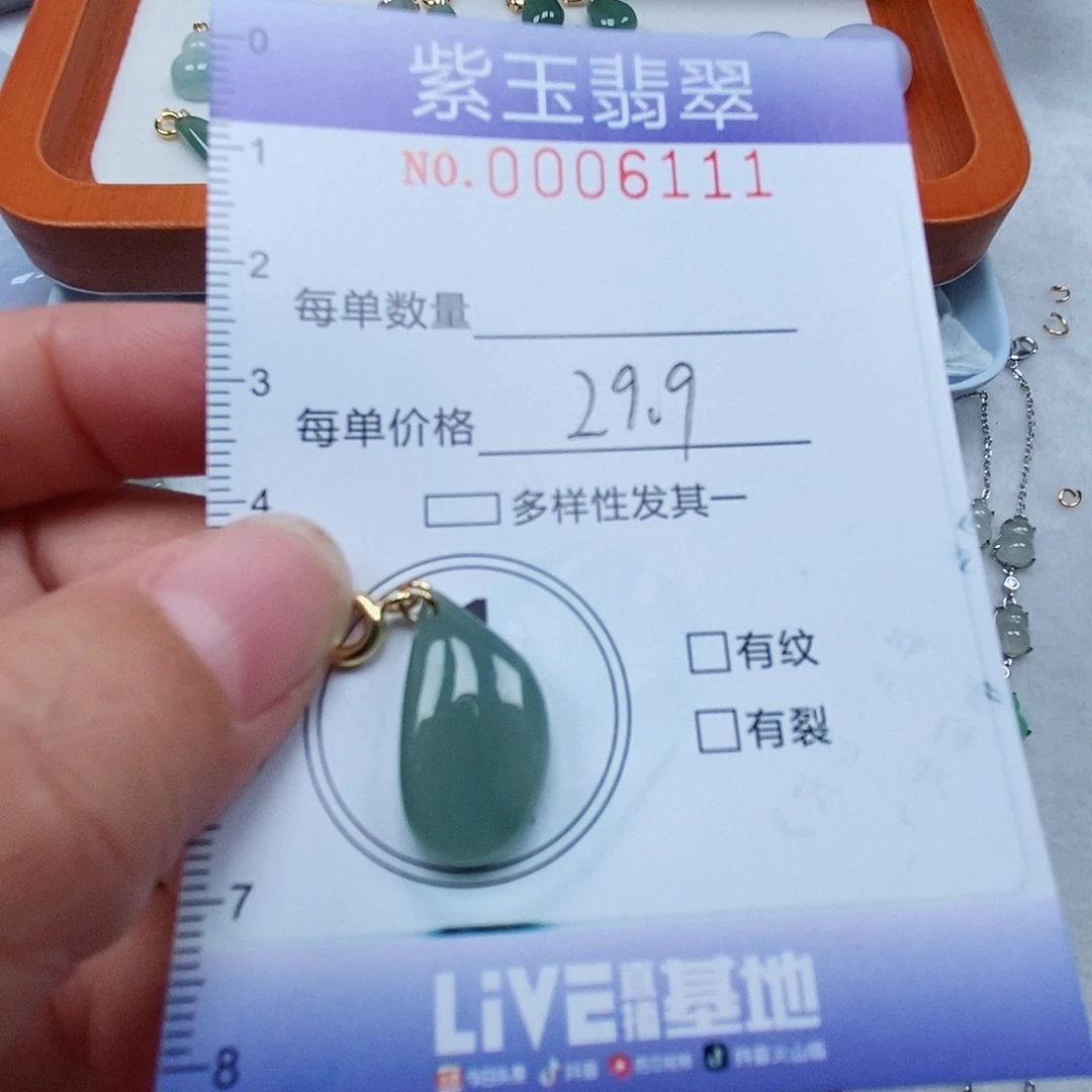 颈饰未镶嵌翡翠冰透随行