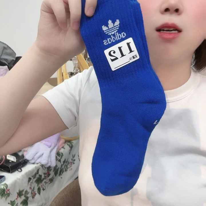 棉纶三醋酯纤维多叶草袜子112