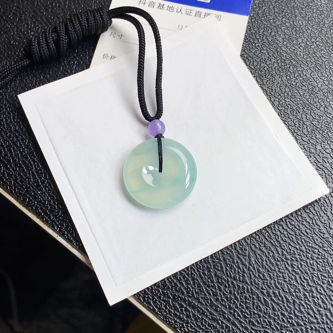 吊坠(不含链)未镶嵌翡翠平安扣