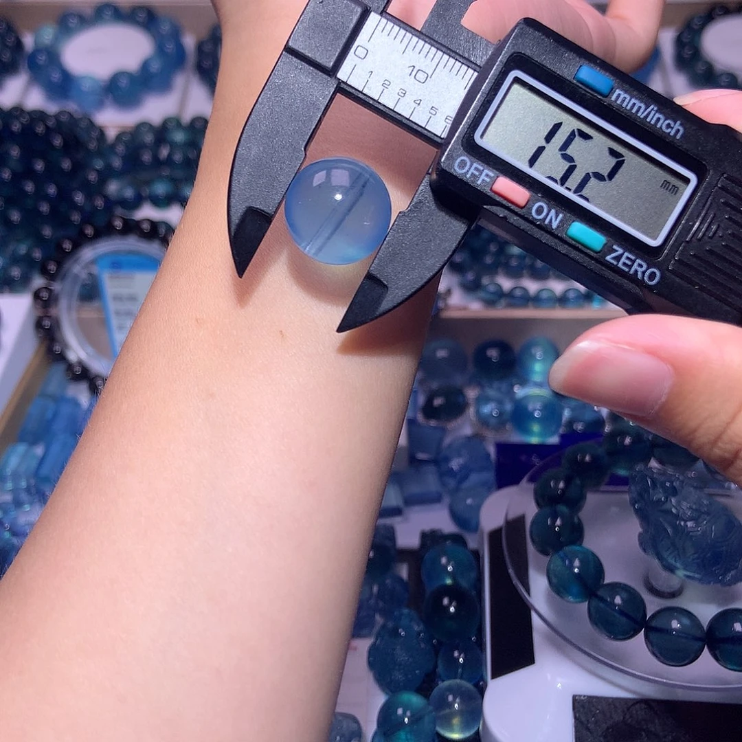 未镶嵌手串水晶超圣单珠15mm240元 拍3件库存
