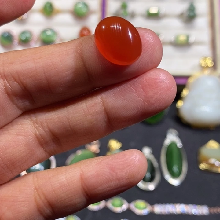 ****o南红玛瑙未镶嵌戒指