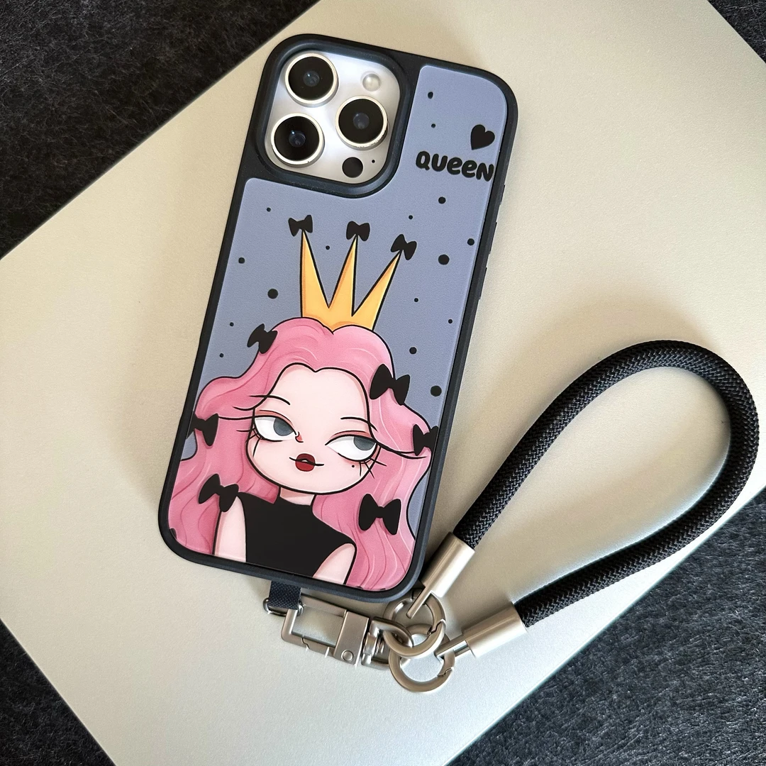 甜酷女王适用苹果17ProMax全包手机壳16女款防摔AG磨砂磁吸潮牌