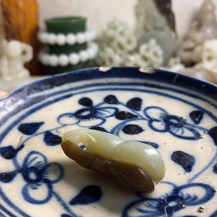 瓷片工艺品瓷盘内挂坠