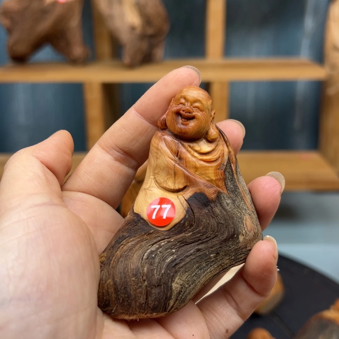 用***9木崖柏木摆件手把件