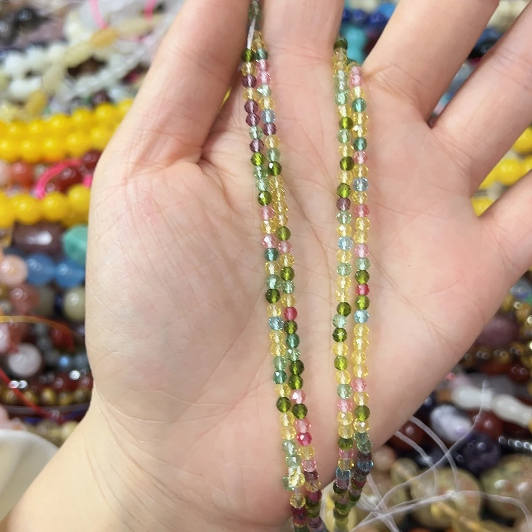 玛瑙/玉髓合金珠宝半成品 卡3多半水晶2 条