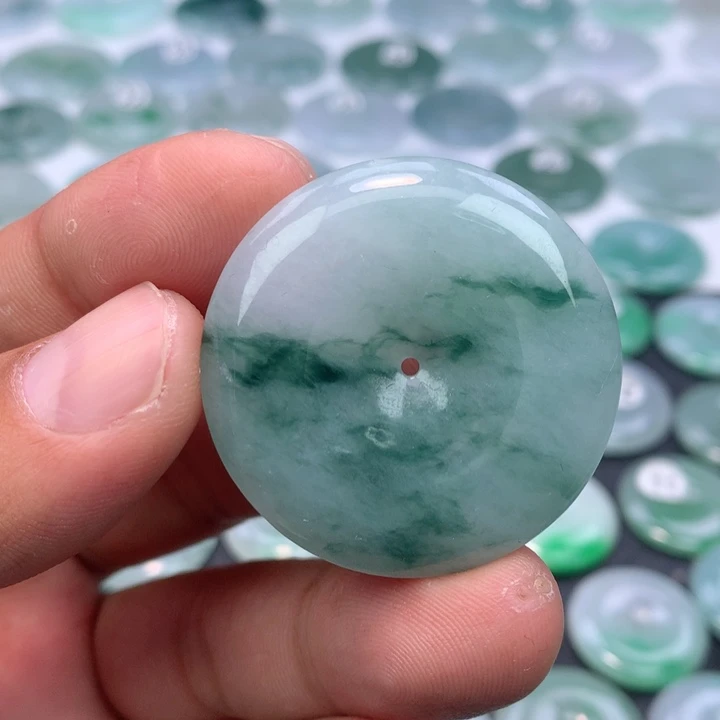 翡翠未镶嵌颈饰缅甸天然A货翡翠38.6-6.2