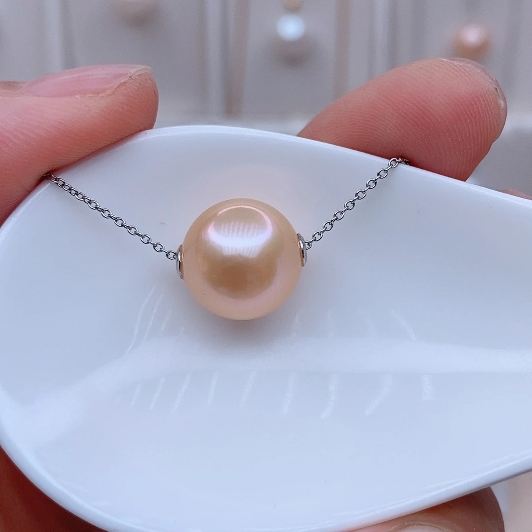 颈饰银S925镶嵌淡水珍珠