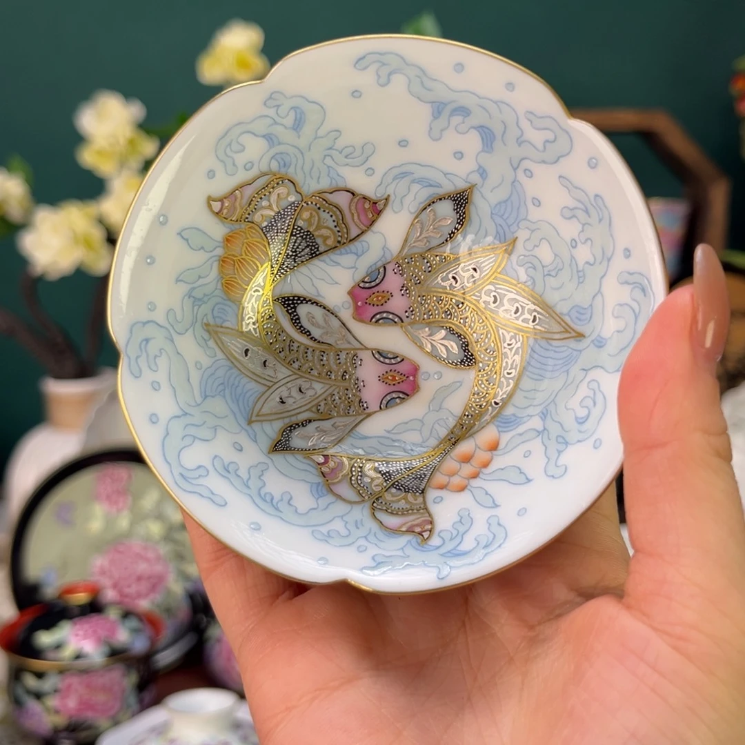 摆件陶景德陶瓷手绘茶杯