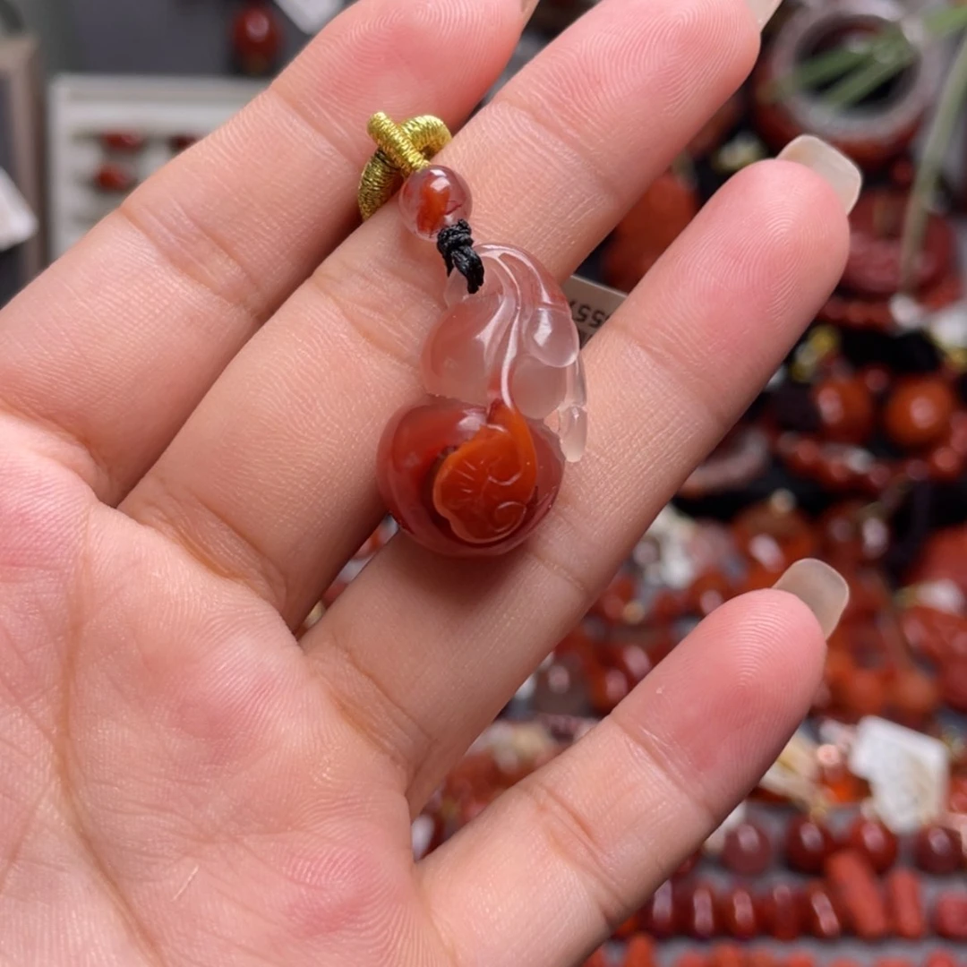 【闪购商品】南红玛瑙渐变色葫芦未镶嵌