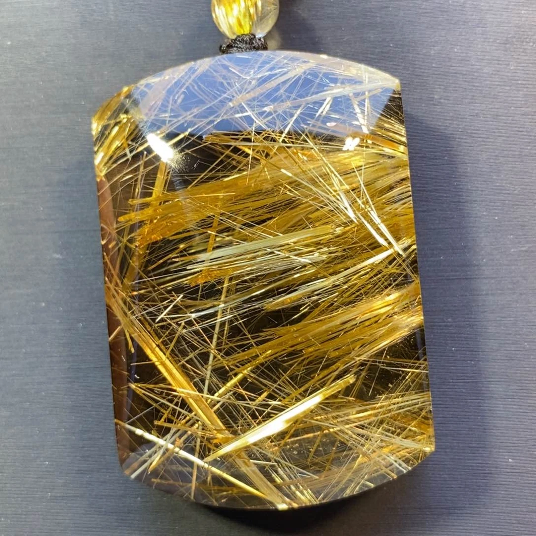 颈饰未镶嵌水晶钛晶无事牌吊坠