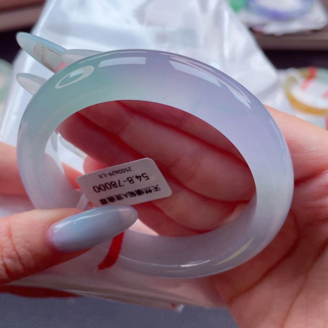 翡翠手镯未镶嵌5455圈9918