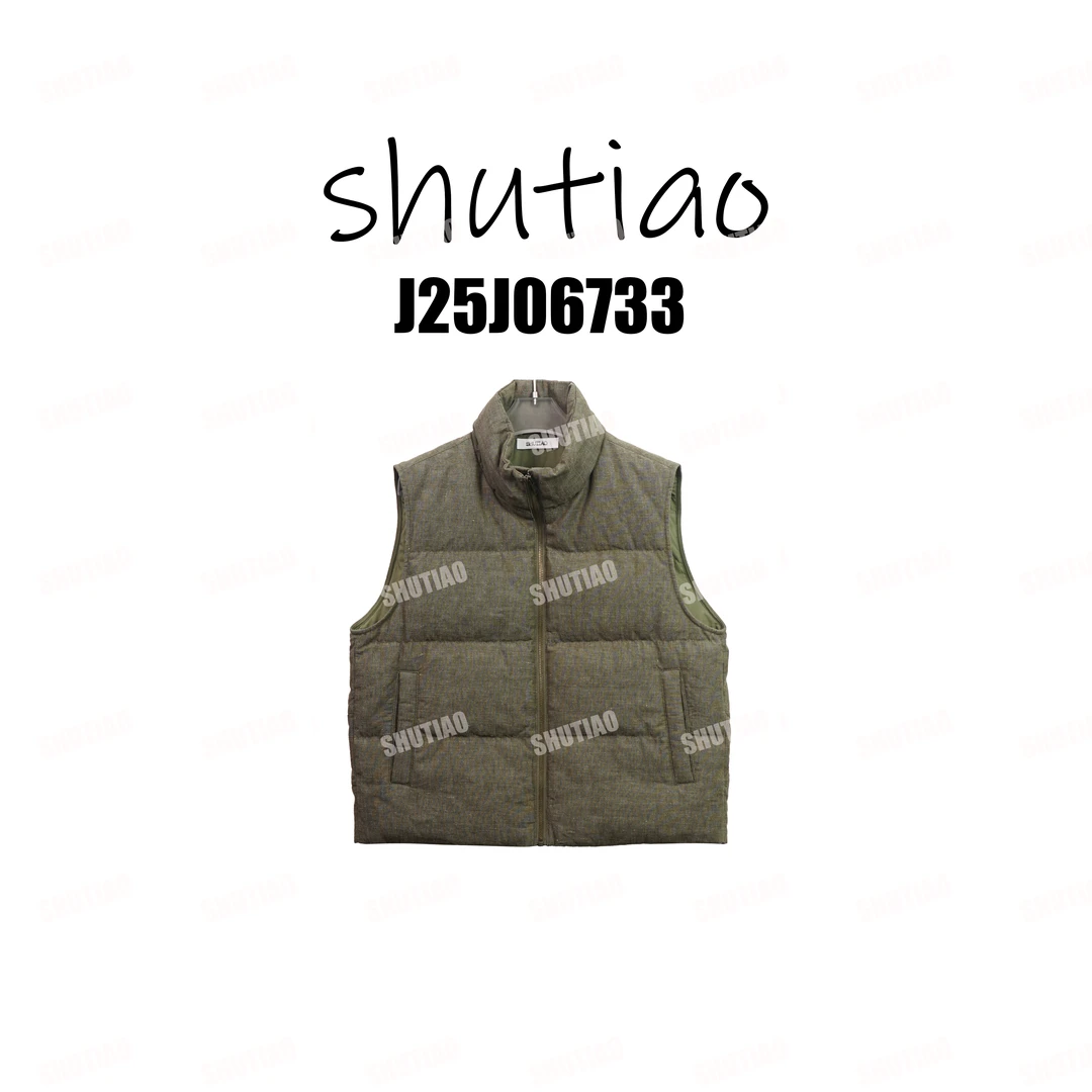 【SHUTIAO】2025秋冬：新款小众设计款羽绒马甲J25J06733