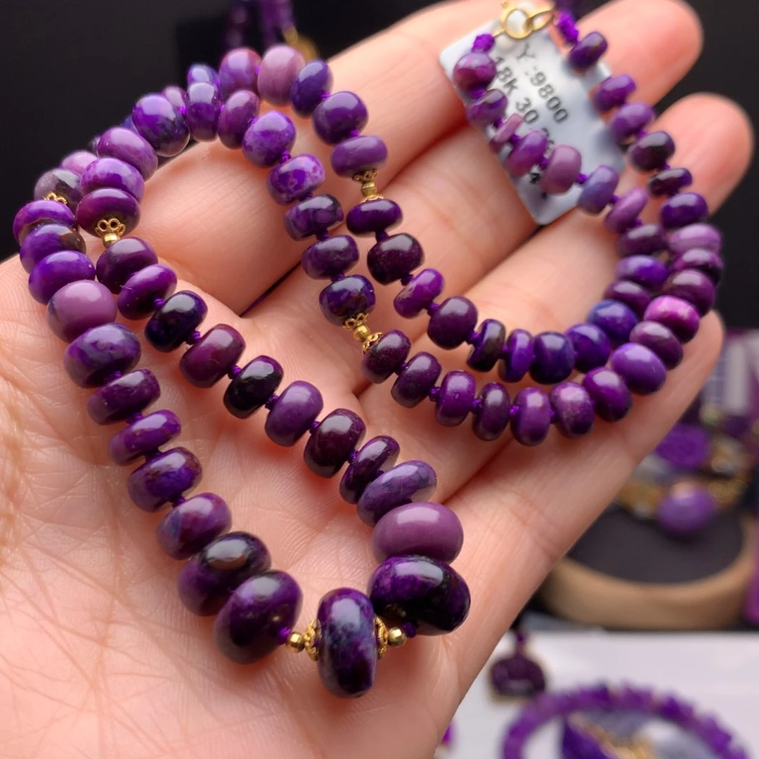 苏纪石（舒俱来）18K金镶嵌项链