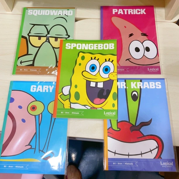 4072《5本宝宝系列》B5横线本笔记本学生日记本可平摊100克纸32张