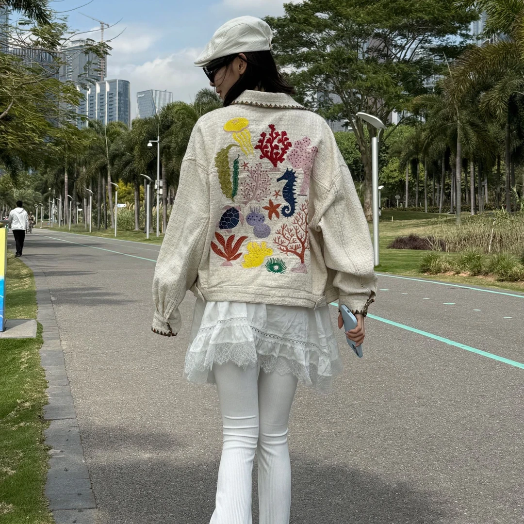 KK颜小新【原创37】设计感小香风宽松休闲小众时尚气质早春新品外套