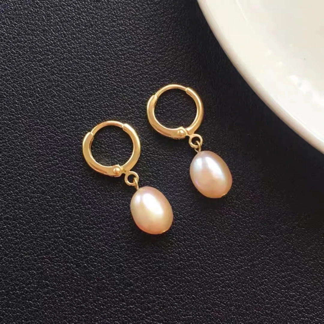 022 粉色！！耳扣简约精致 真珠可刮粉