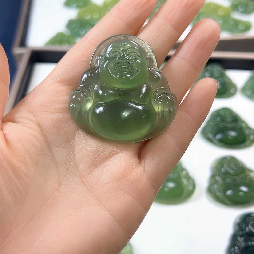 灰***狼蛇纹石玉未镶嵌颈饰