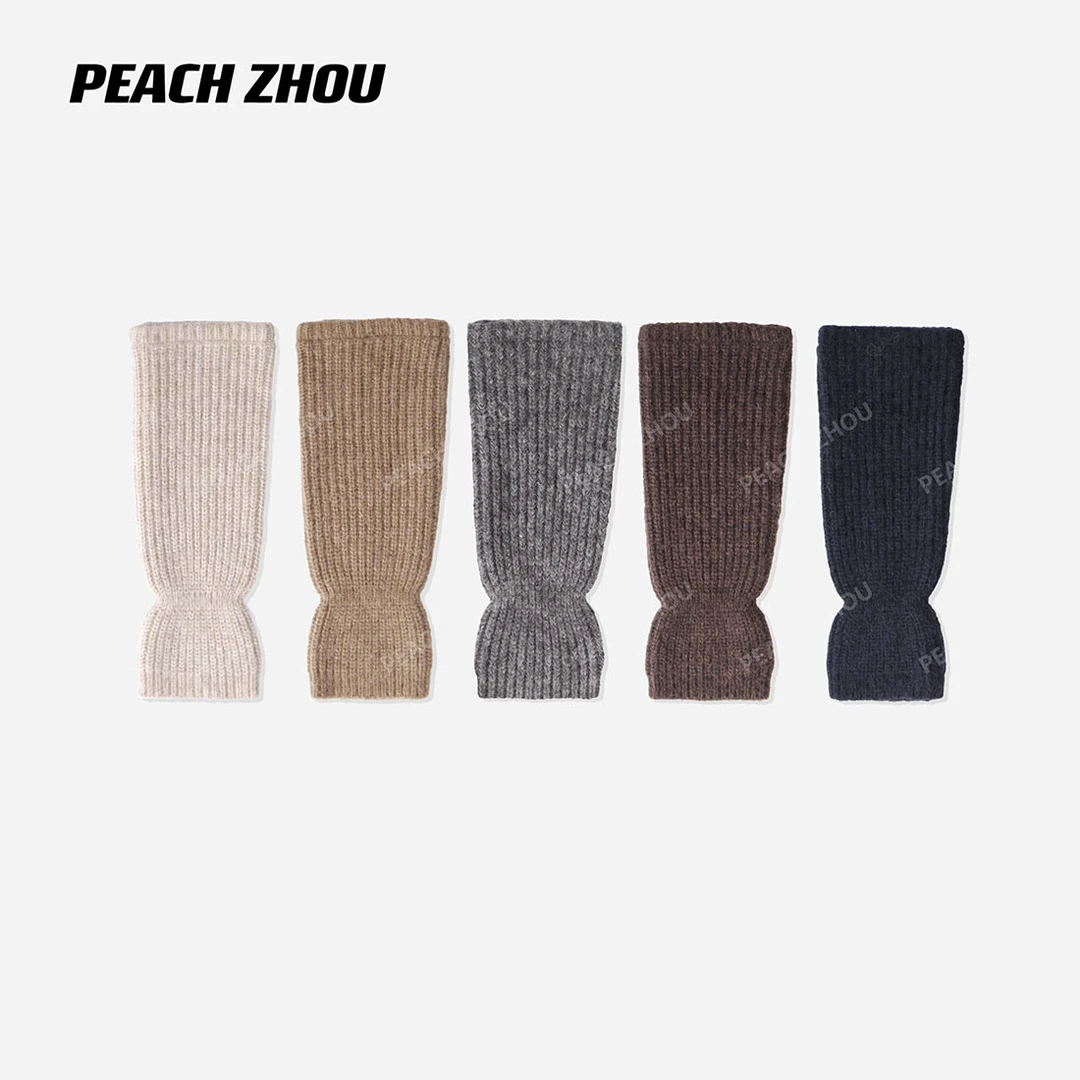 『PEACHZHOU』秋冬毛织中筒袜小腿堆堆袜休闲时髦精叠穿搭配袜套