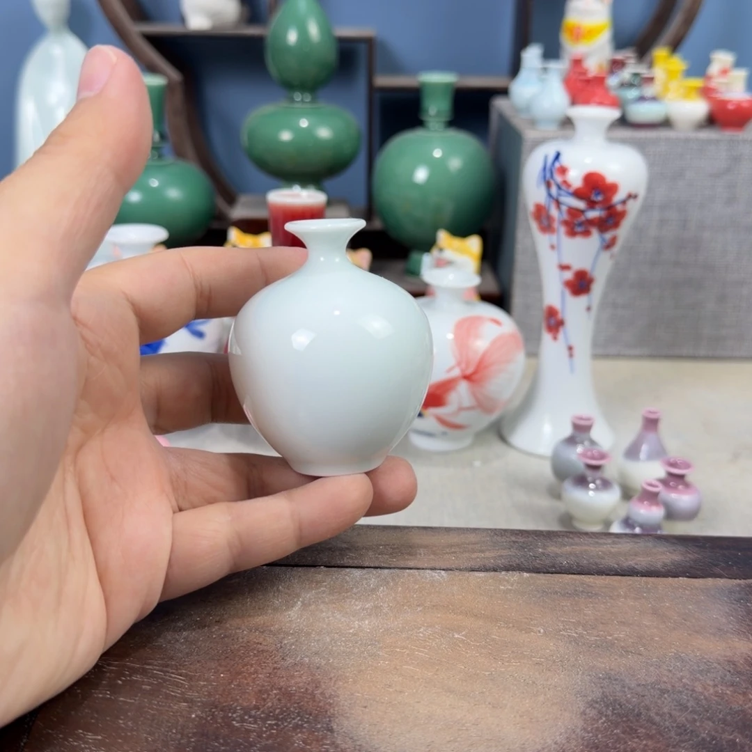 陶瓷手工小花器摆件