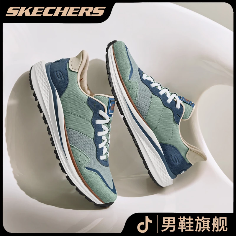 【人生跑鞋】斯凯奇男鞋轻便厚底耐磨运动鞋新款复古慢跑鞋跑鞋种草
