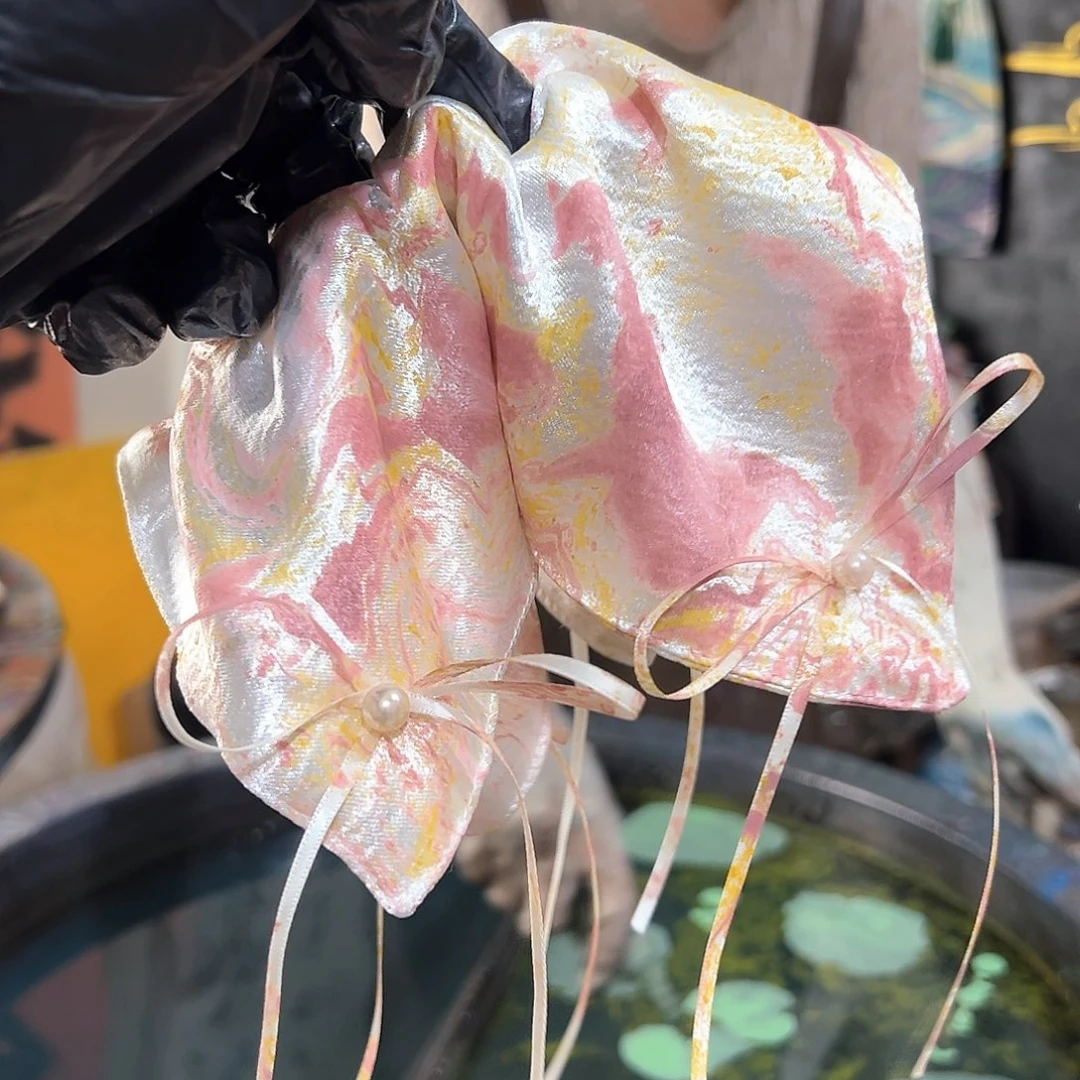 670新款方巾粉金