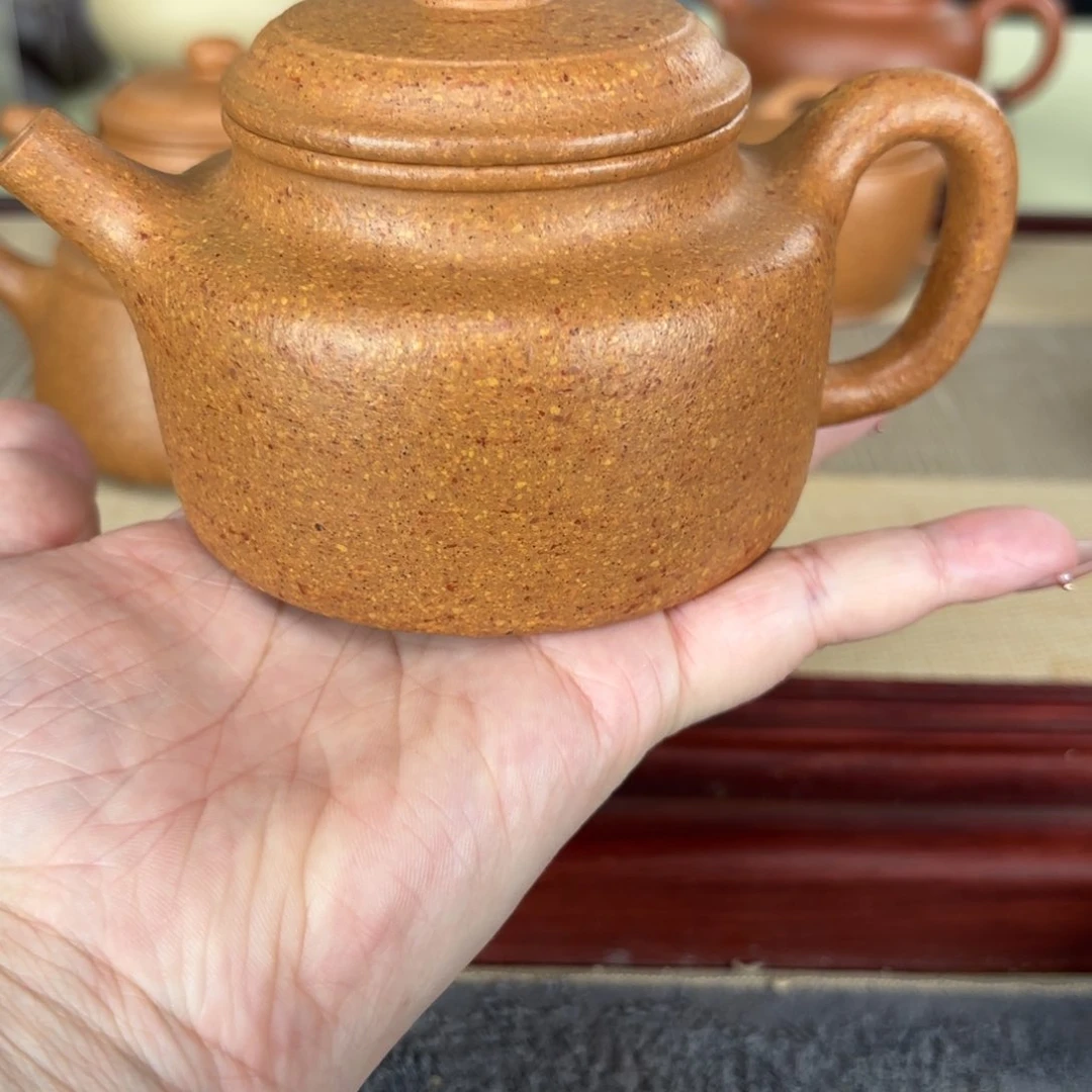 紫砂茶壶梨皮黄段德中240