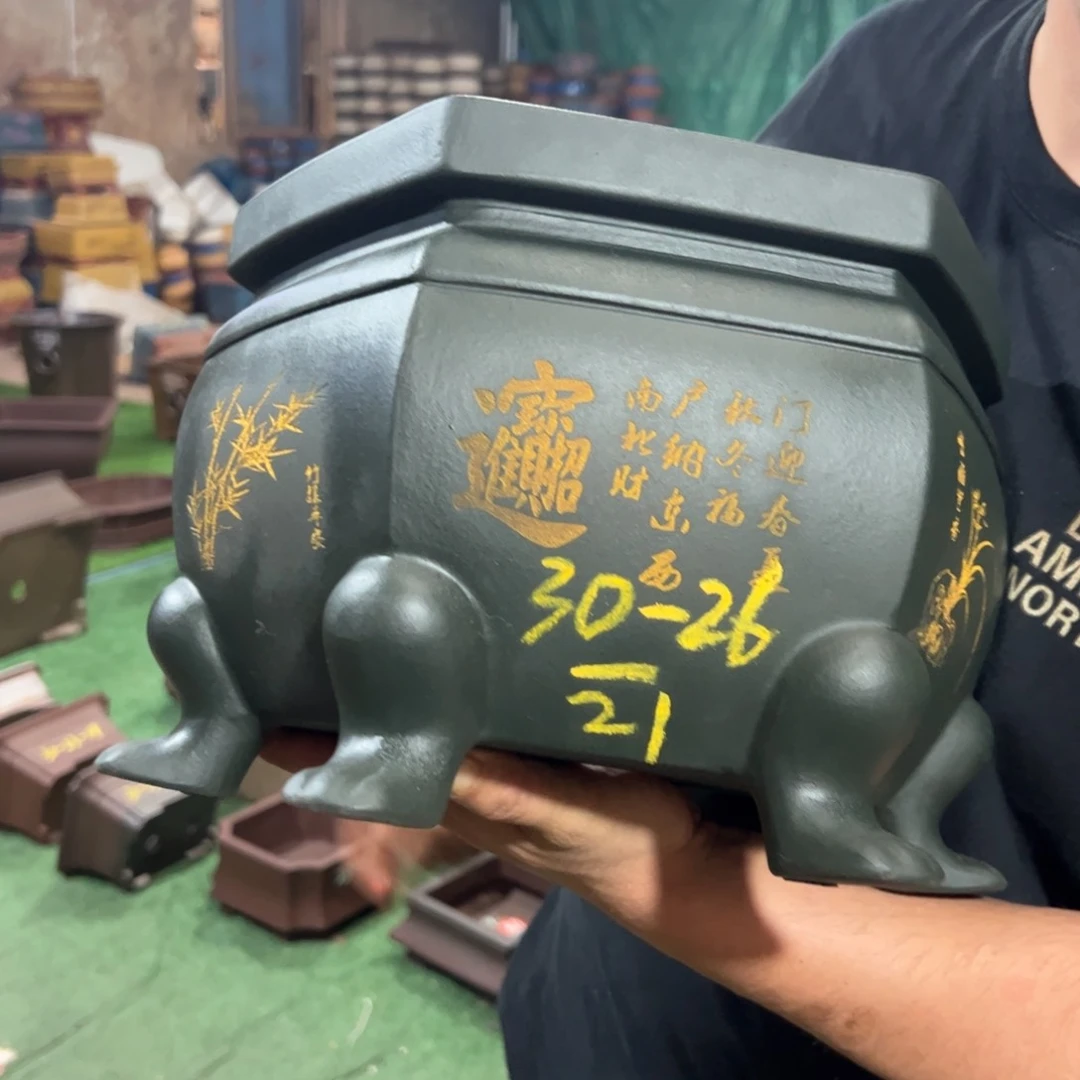 紫砂花盆紫砂花盆