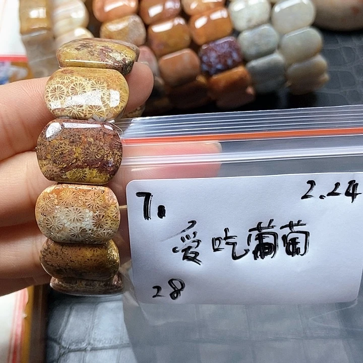 硅化珊瑚（珊瑚玉）手镯未镶嵌爱****57