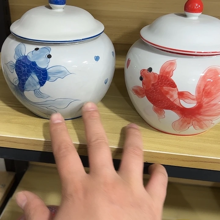 茶叶罐陶瓷家用储物罐瑕疵品介意勿拍