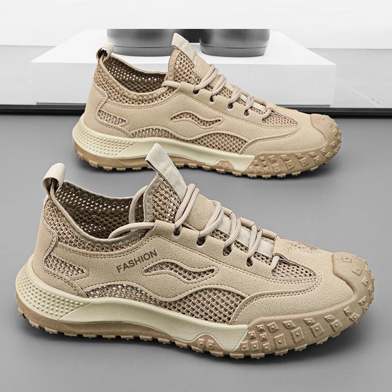 欧伦啄木鸟EUROTUCANO男鞋透气休闲网面鞋男士夏季耐磨劳保工装鞋